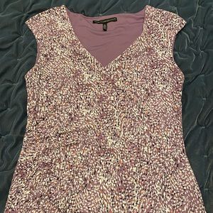 Lavender patterned sleeveless top